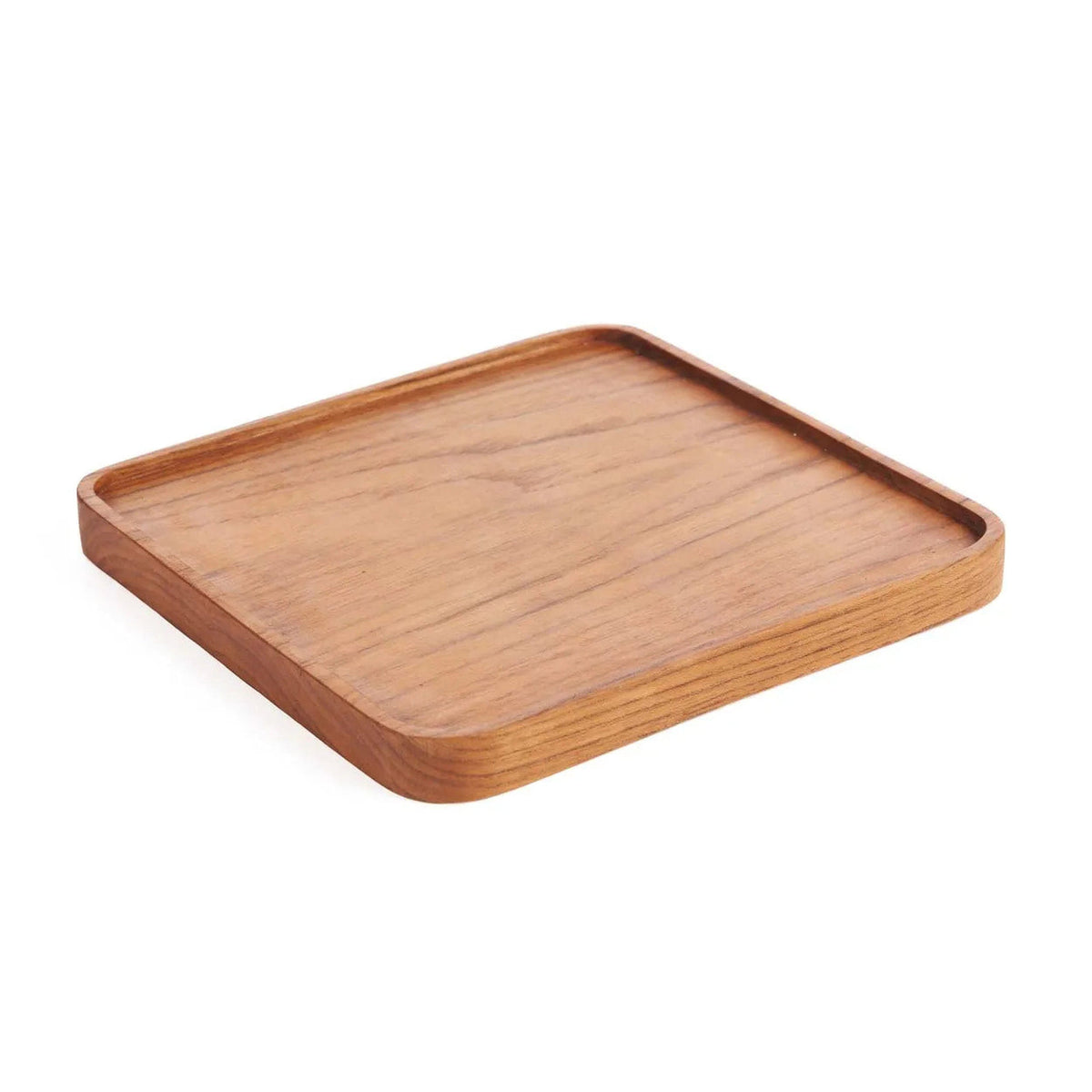 The Teak Square Plate M, natūrali spalva