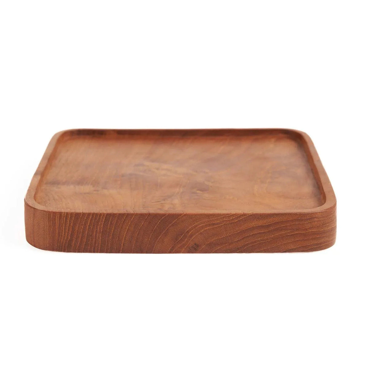 The Teak Square Plate XS, natūrali spalva