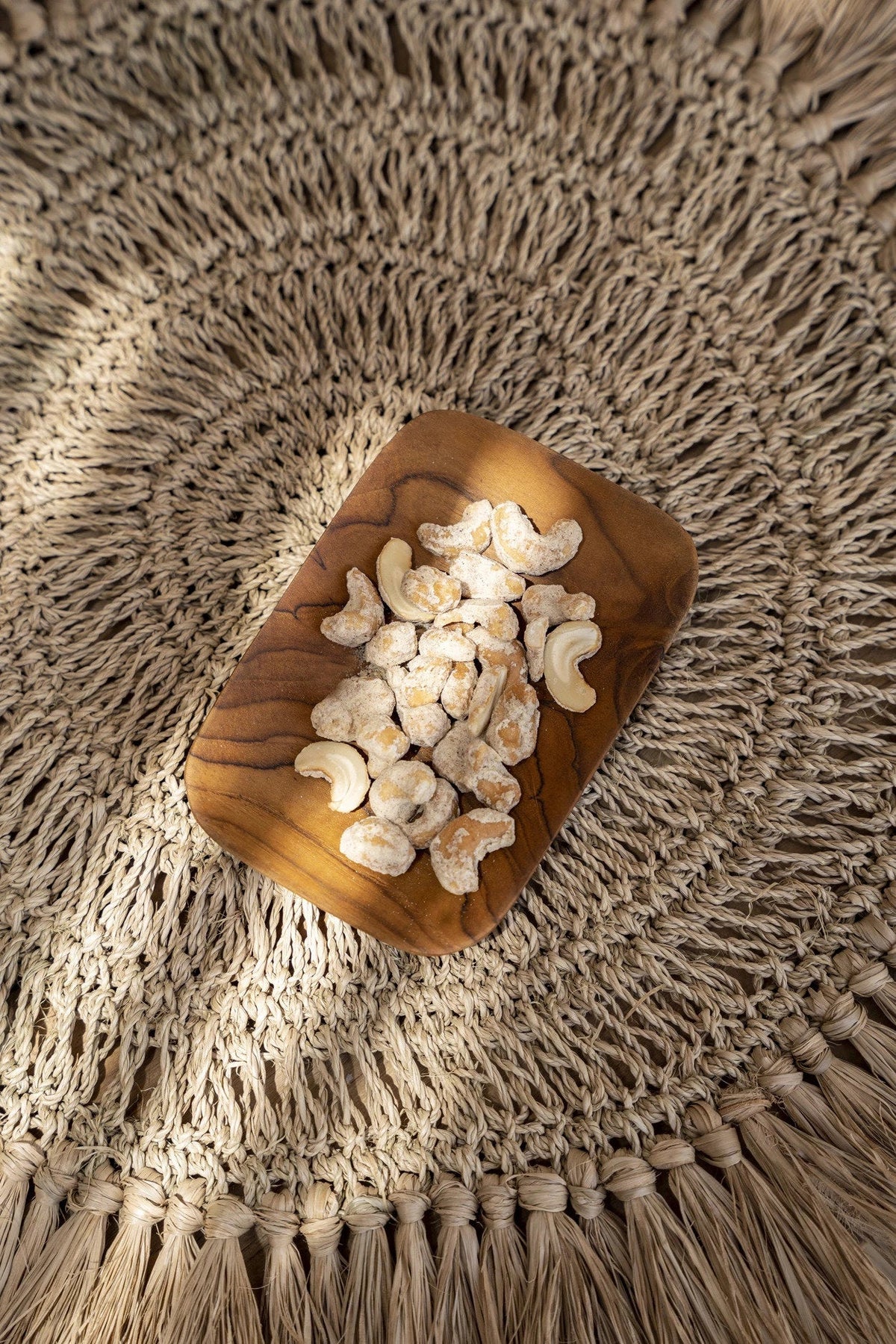 Teak Root stačiakampis serviravimo indas, natūralaus tikmedžio