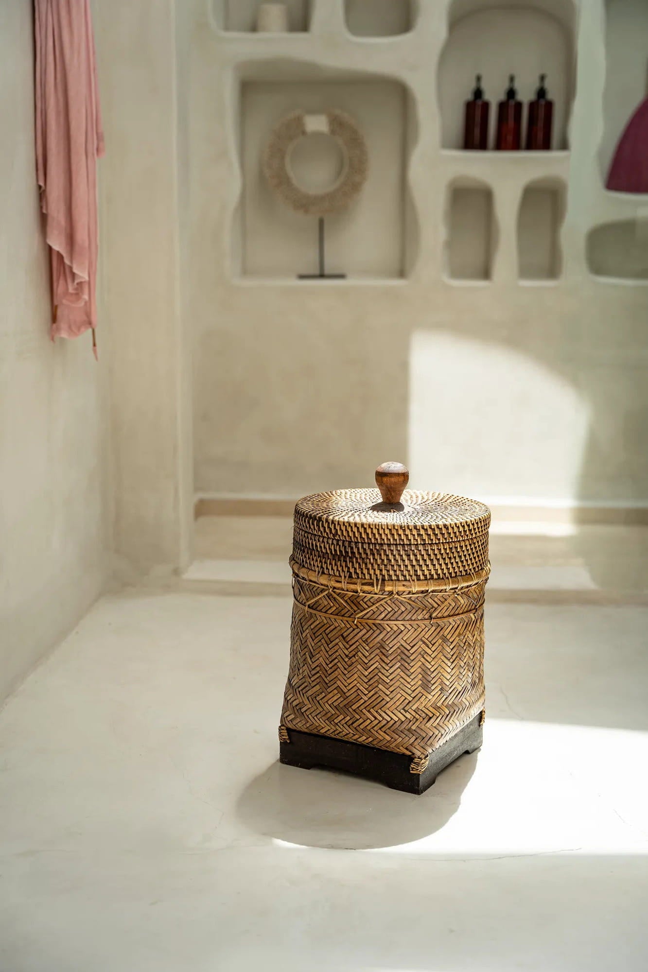 The Bathroom Bin krepšys, natūrali spalva