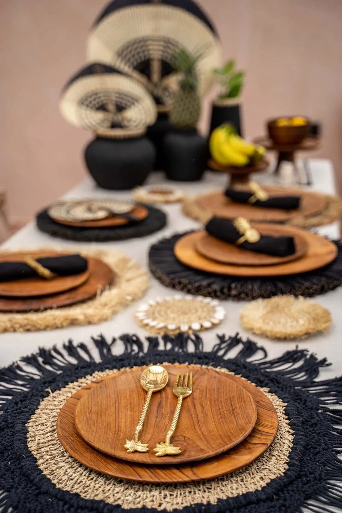 The Teak Root Round Plate L