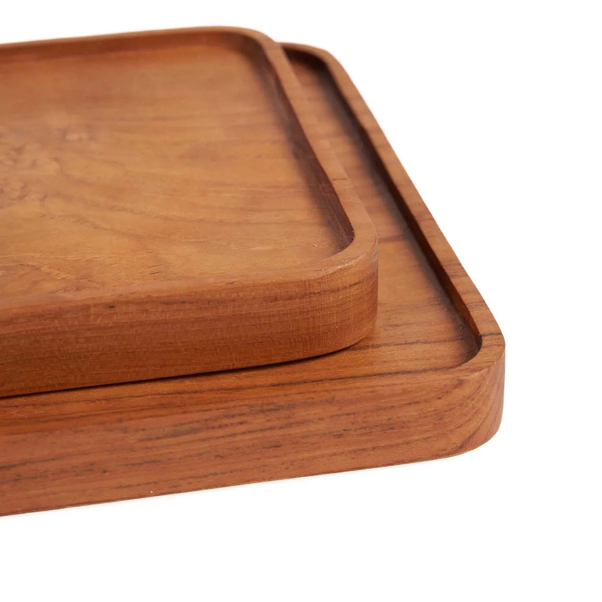 The Teak Square Plate S, natūrali spalva