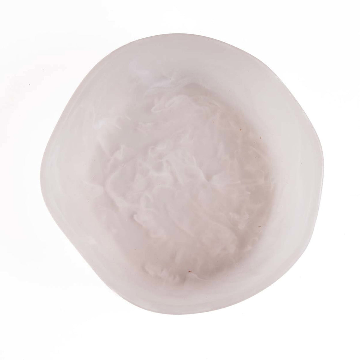 The Resin Organic Bowl Pink L, balta