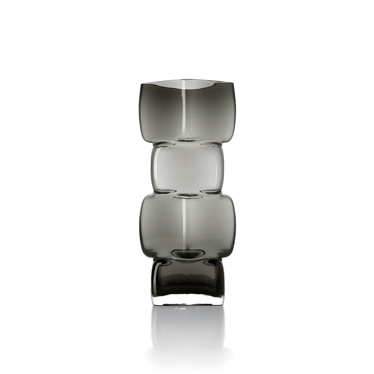 The Cubes L vaza, tamsiai pilka