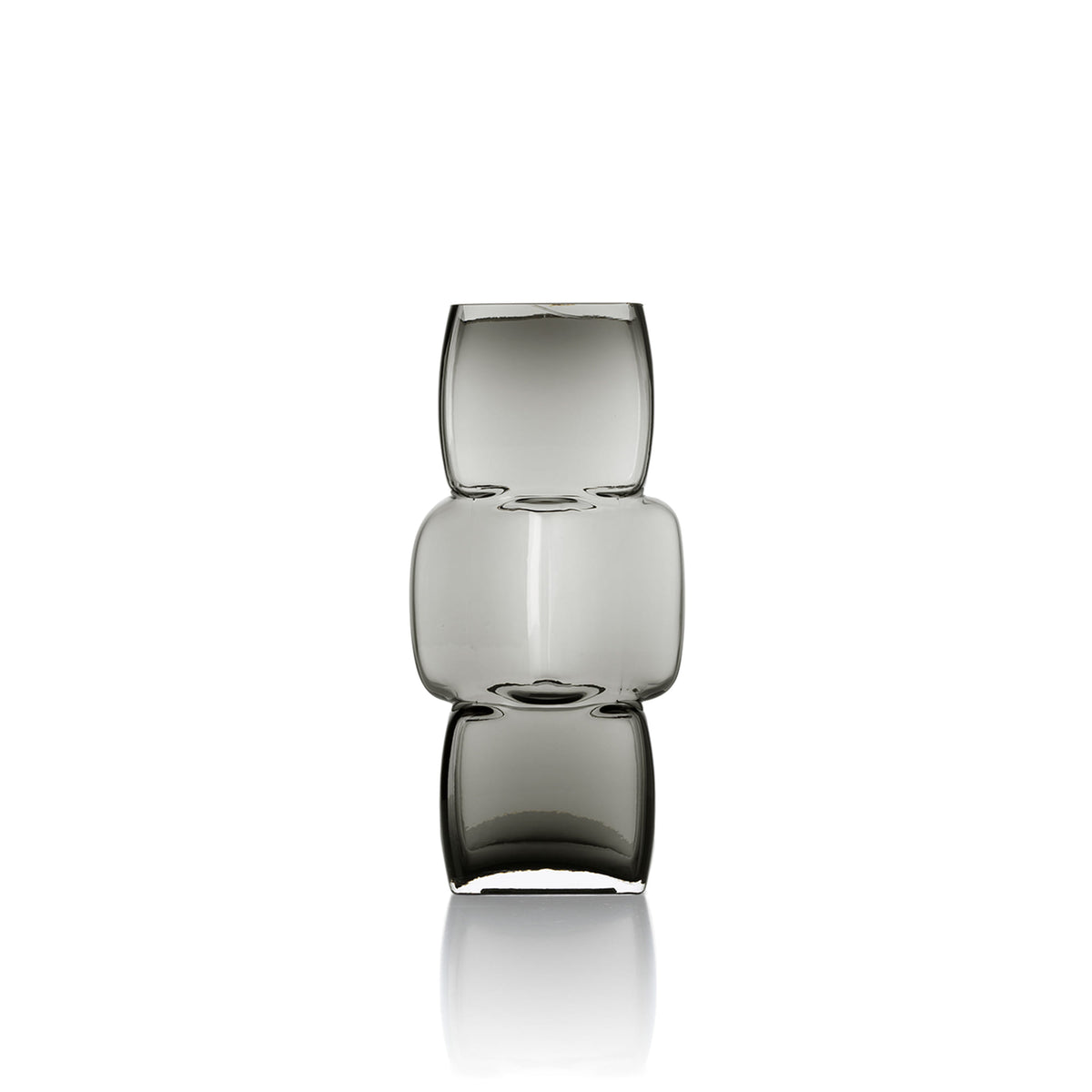 The Cubes M vaza, tamsiai pilka