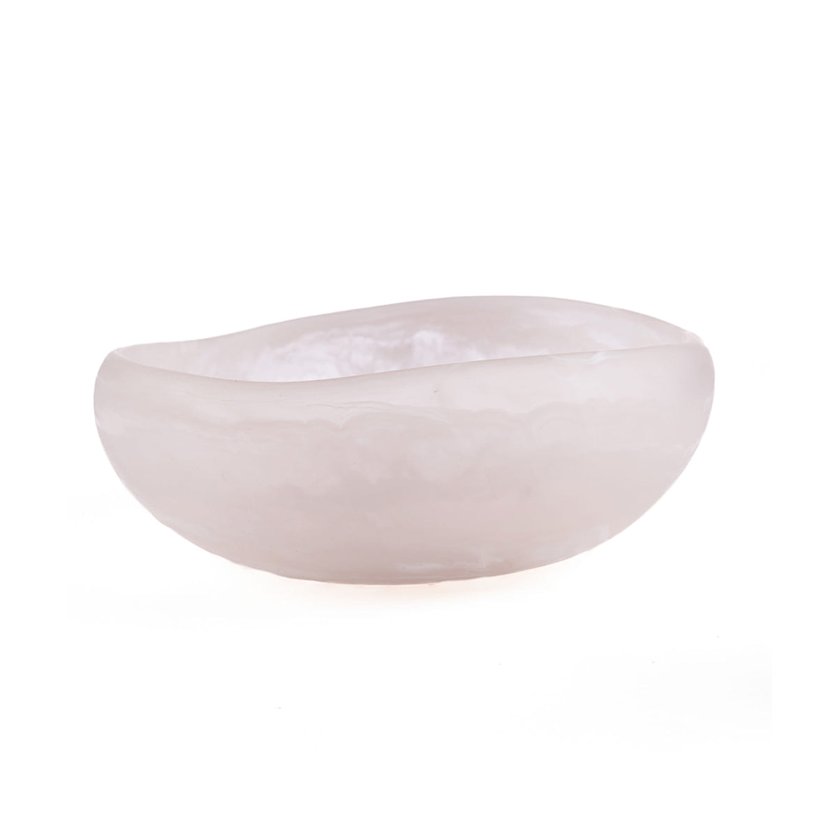 The Resin Organic Bowl Pink L, balta