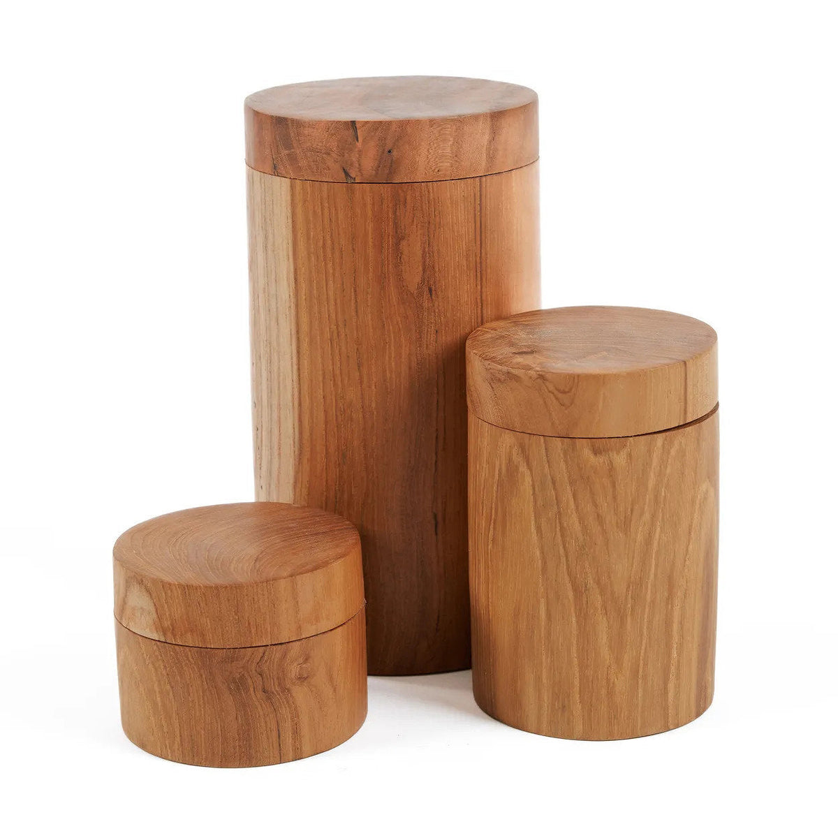 Teak Root indas su dangteliu S, natūralaus tikmedžio